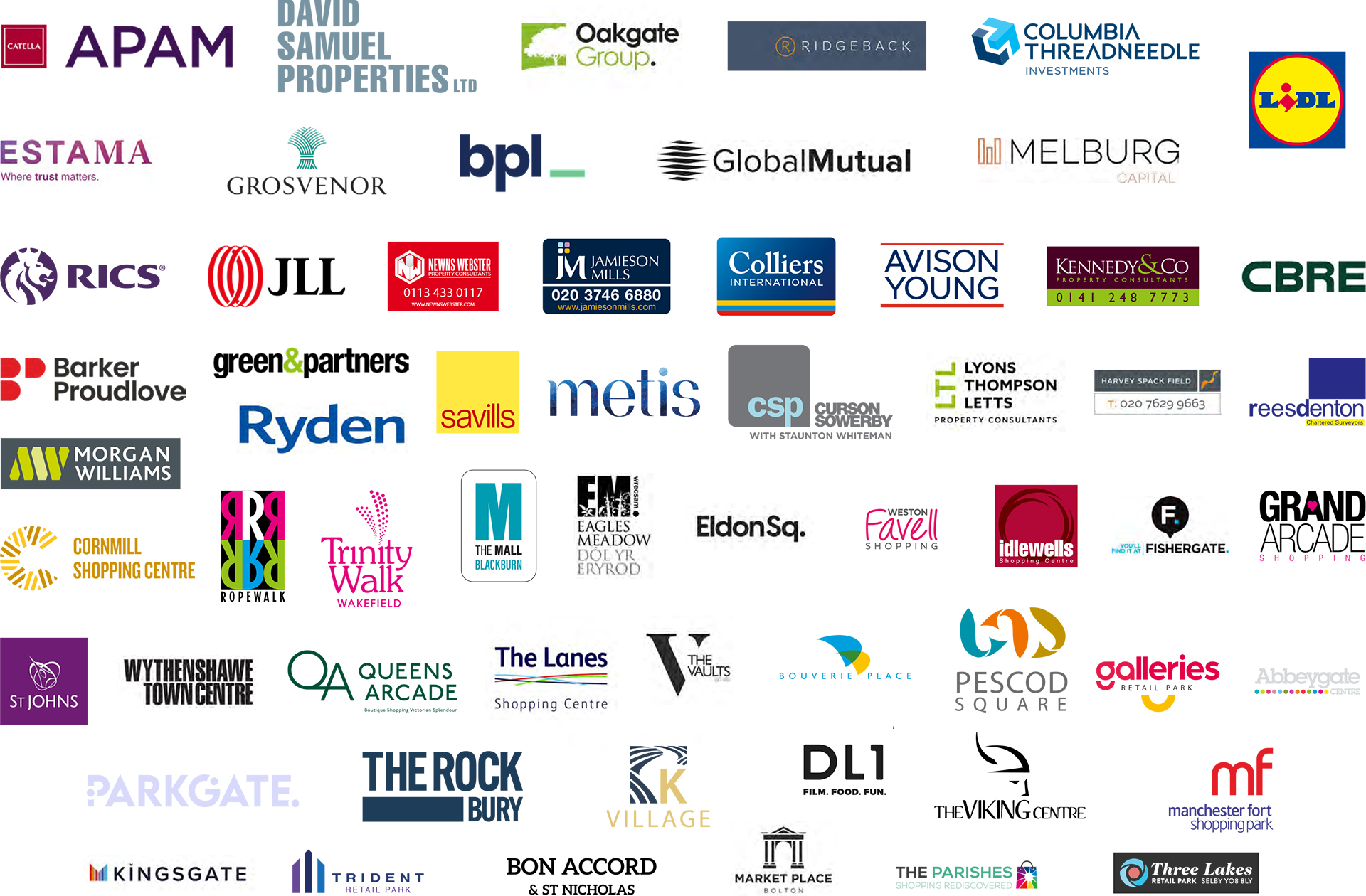 Our commercial property client logos
