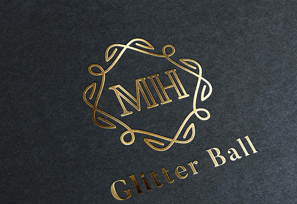 Martin House Glitter Ball branding