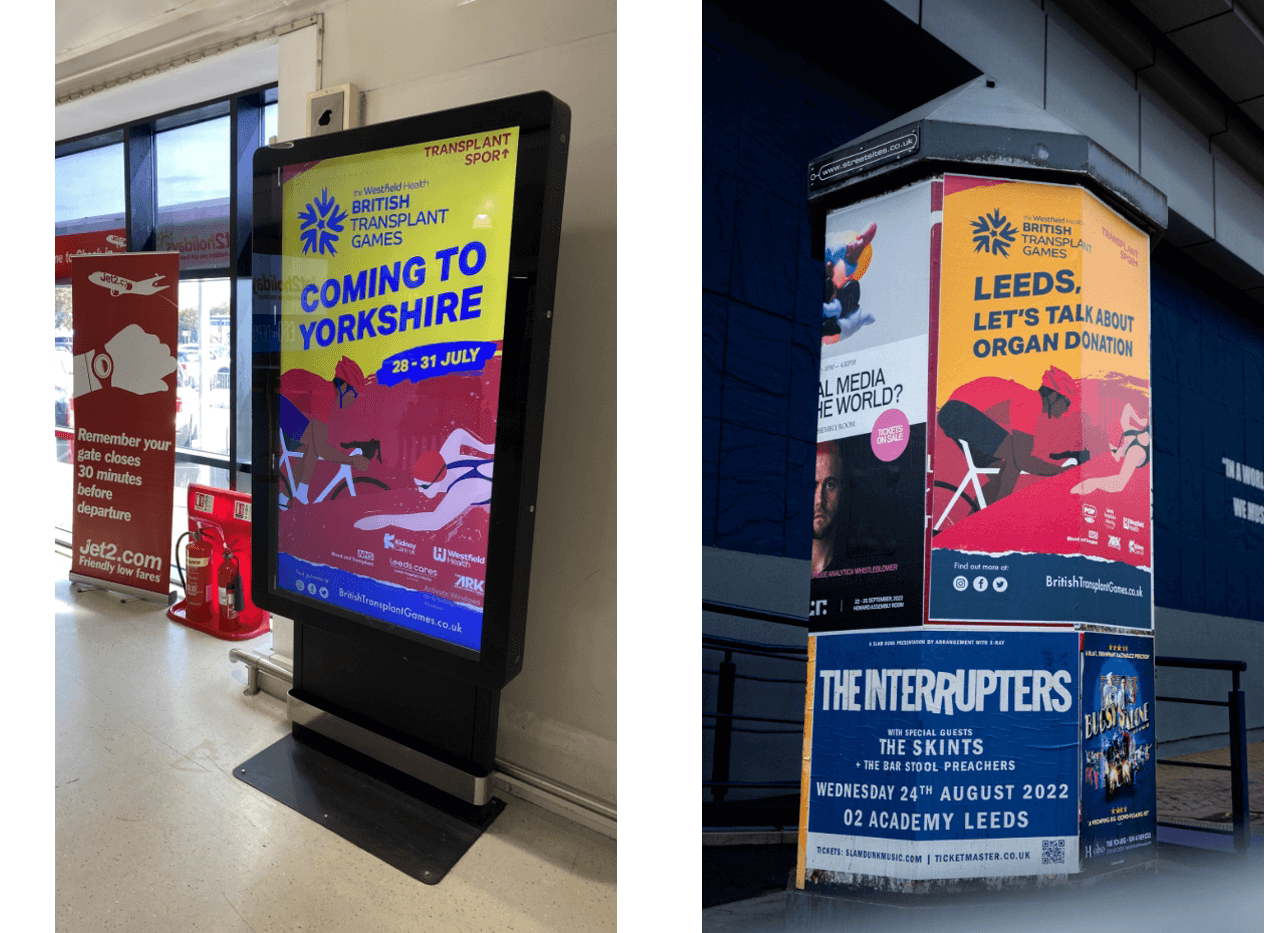 British Transplant Games digital and flat posters