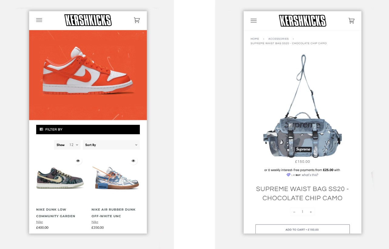 kershkicks website images