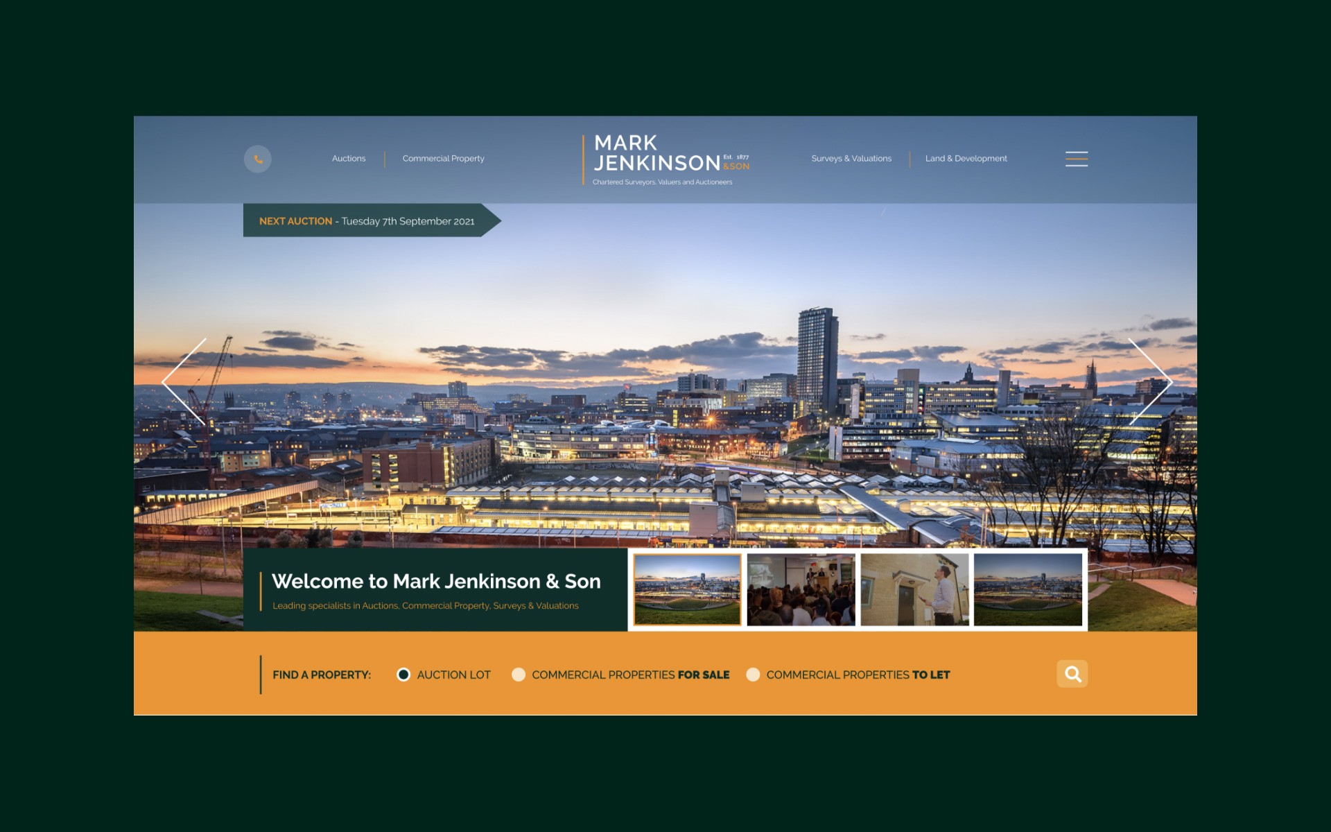 Mark Jenkinson website homepage