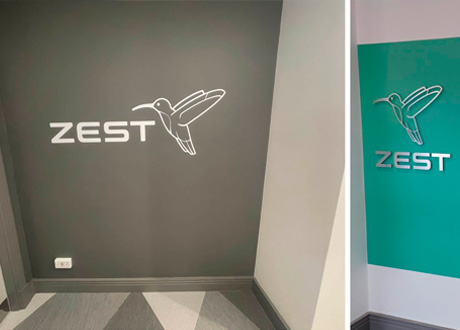 Zest Central internal signage